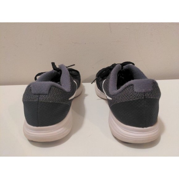 Nike Boys Revolution 3 Sneakers Sz 4Y Black Swoosh, Gently Used - Picture 5 of 8